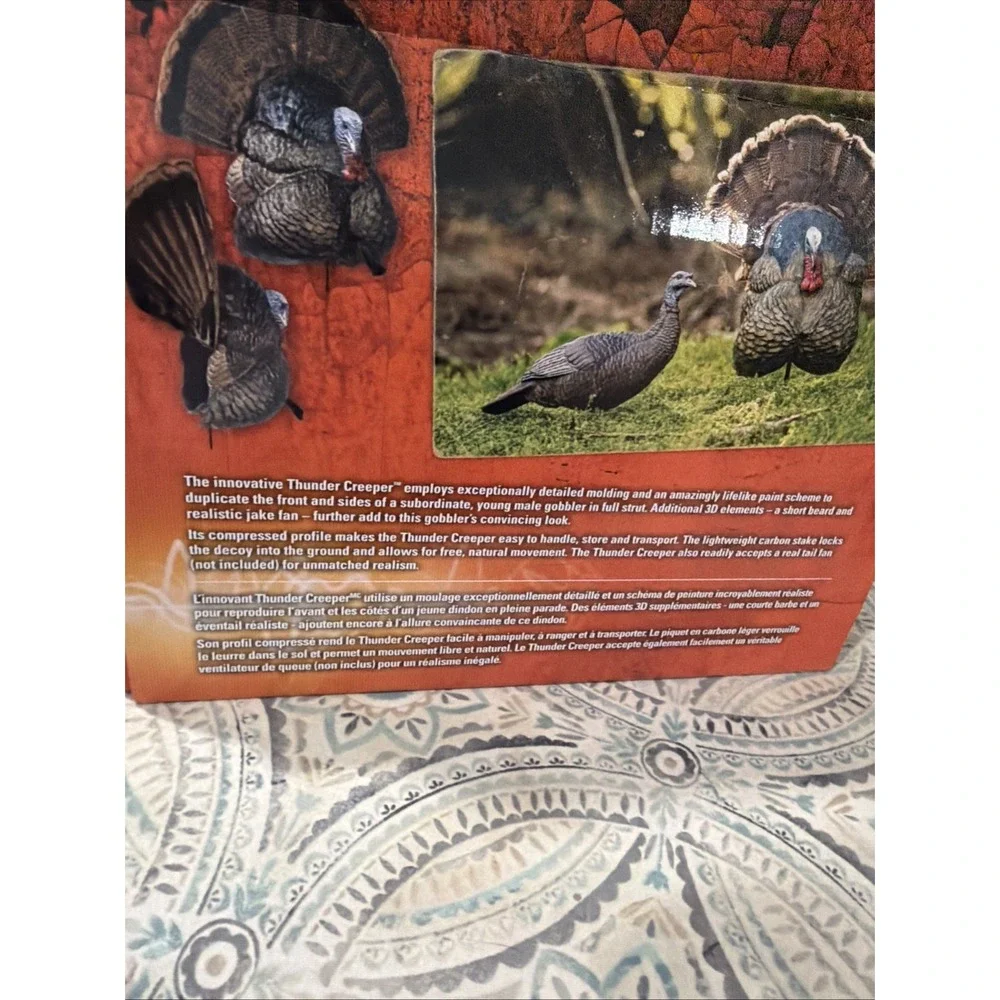 Flextone Thunder Creeper Full Strut Portable Turkey Decoy Hunting Outdoor
